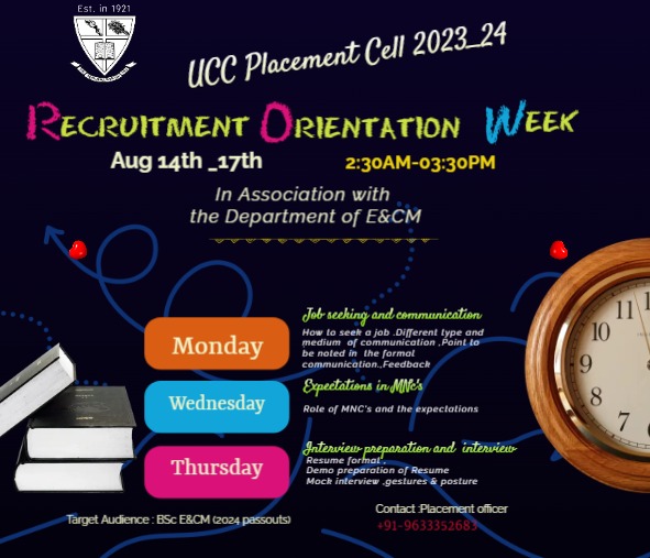 Recruitment Orientation Week