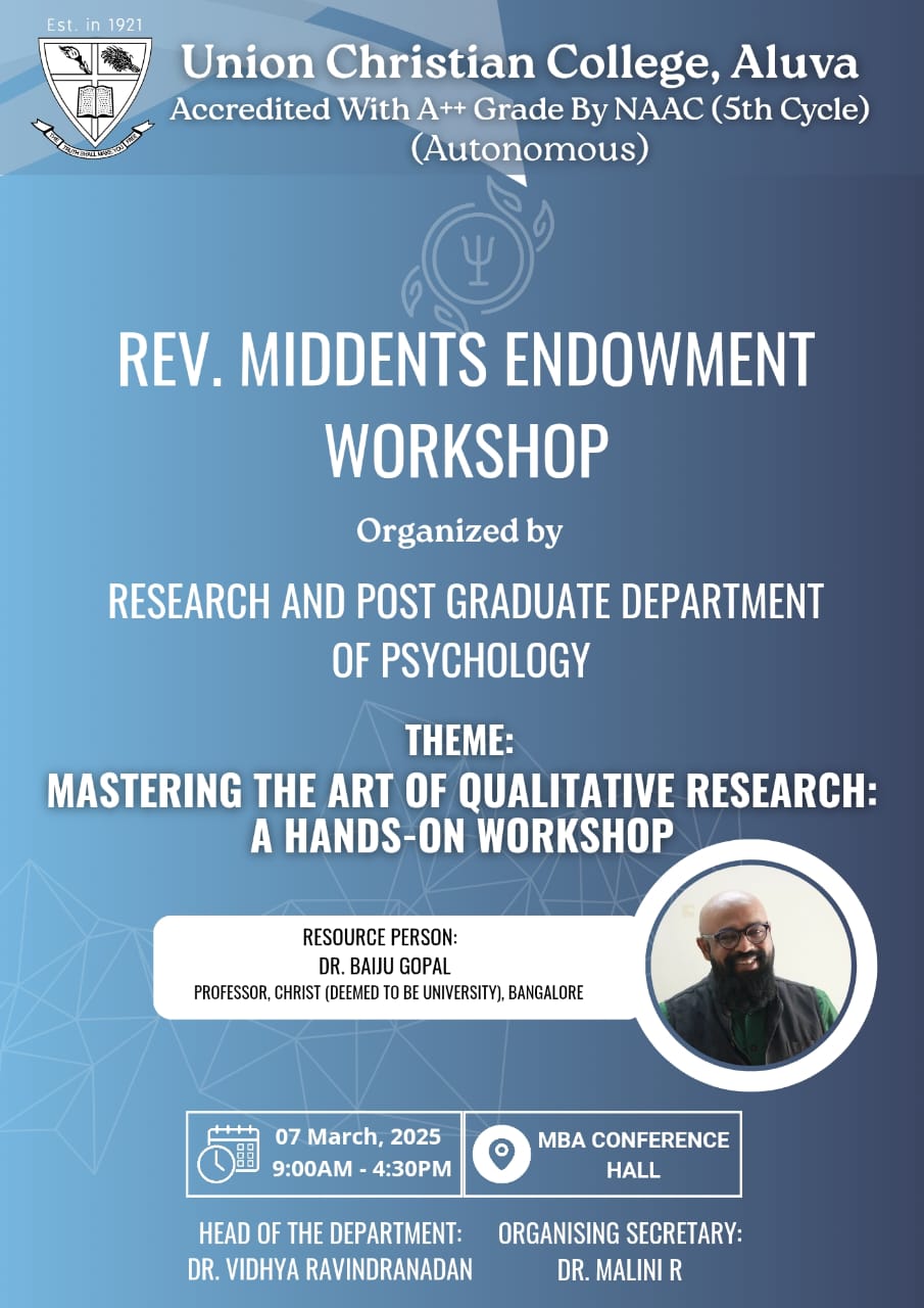 Rev. Middents Endowment Workshop