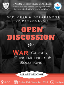 Open Discussion on ‘War: Causes, Consequences and Solutions’
