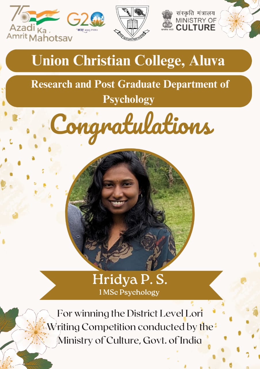 Congratulations to Hridya P.S