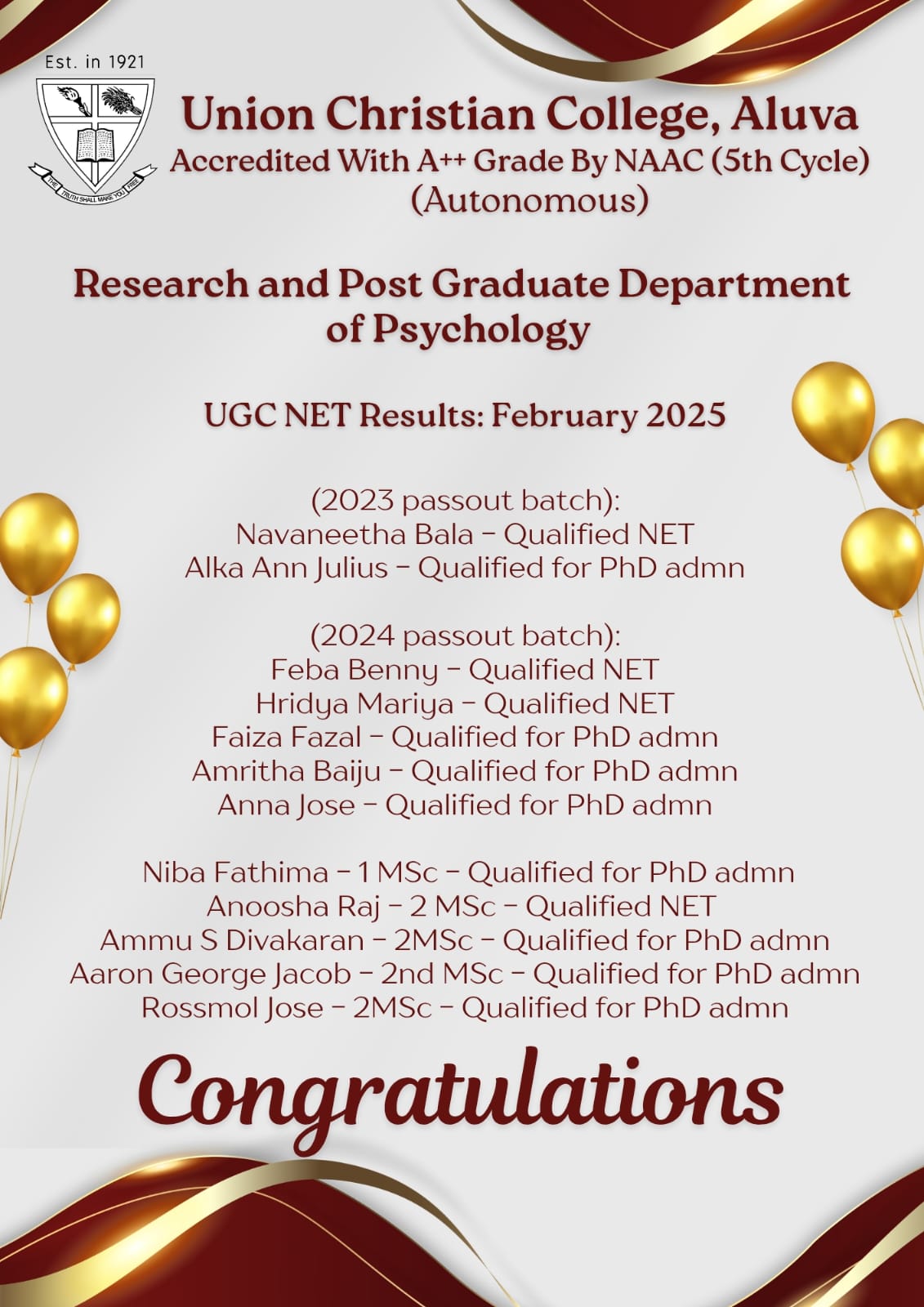 Congratulations