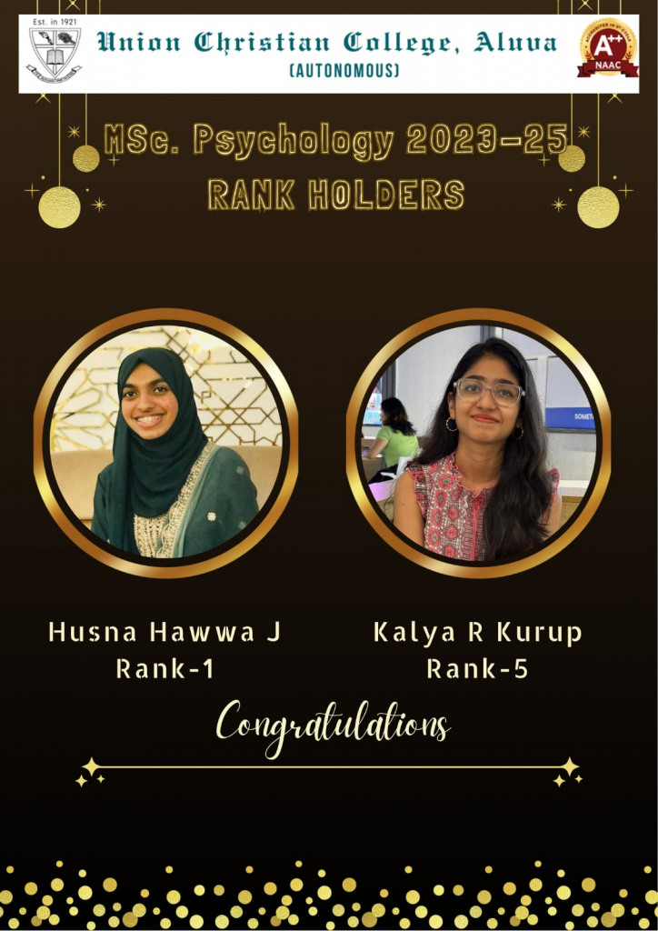 Congratulations to the PG Rank Holders
