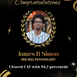 Congratulations to James