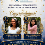 Congratulations to the UG Rank Holders