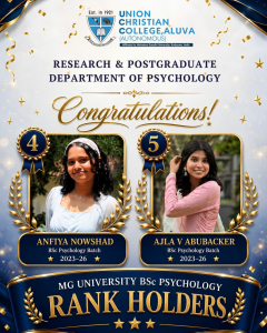 Congratulations to the UG Rank Holders